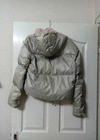 Gri Kadın Kısa Fermuarlı Ceket - Görsel 5