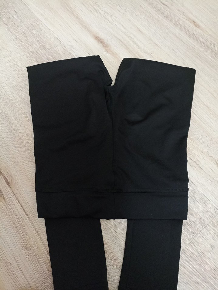 Siyah Elastik Kadın Spor Tayt - Görsel 5