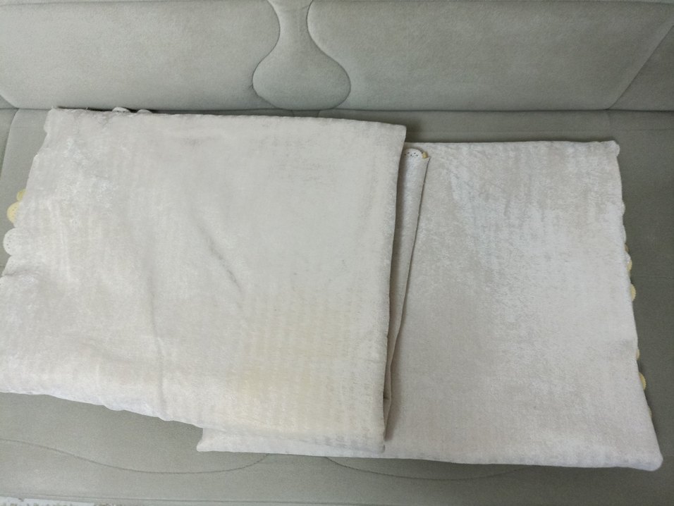 Krem Renk Düz Modern Koltuk Örtüsü - Görsel 3