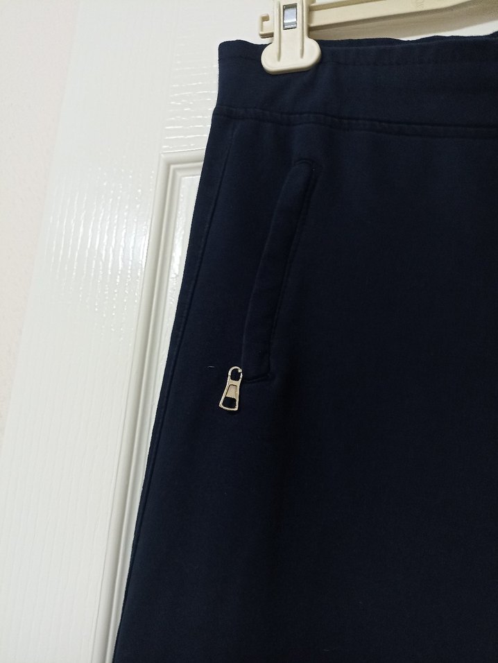 Fermuarlı Siyah Kadın Eşofman Altı - Görsel 4