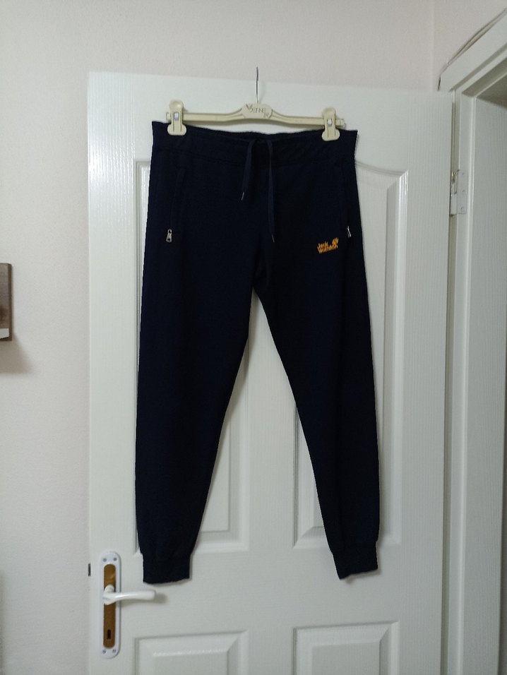 Fermuarlı Siyah Kadın Eşofman Altı - Görsel 2