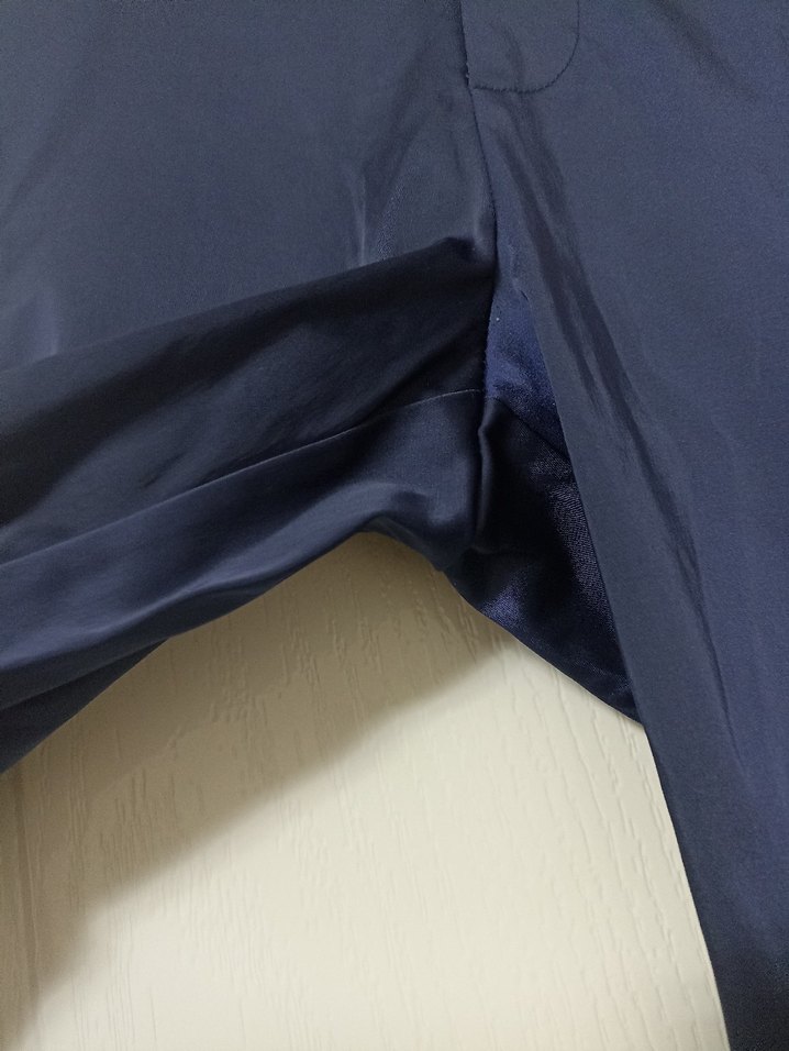 Kadın Lacivert Kemerli Kumaş Pantolon - Görsel 5