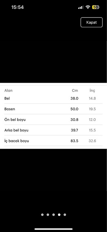 m Beden Pull and bear kumaş pantolon
