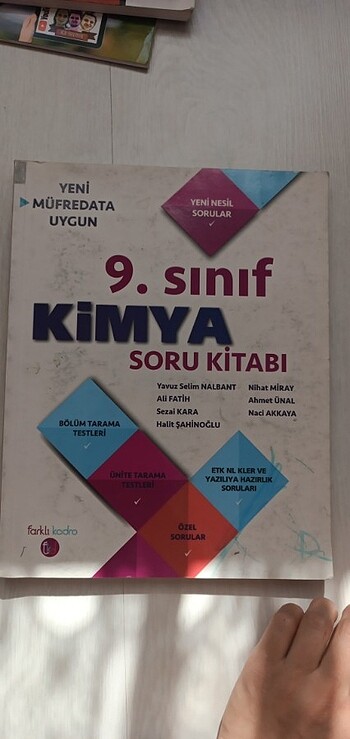 Farklı kadro 9. Sınıf kimya 