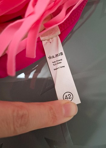 Püsküllü Pembe Bohem Tarzı Kadın Mayo - Görsel 3