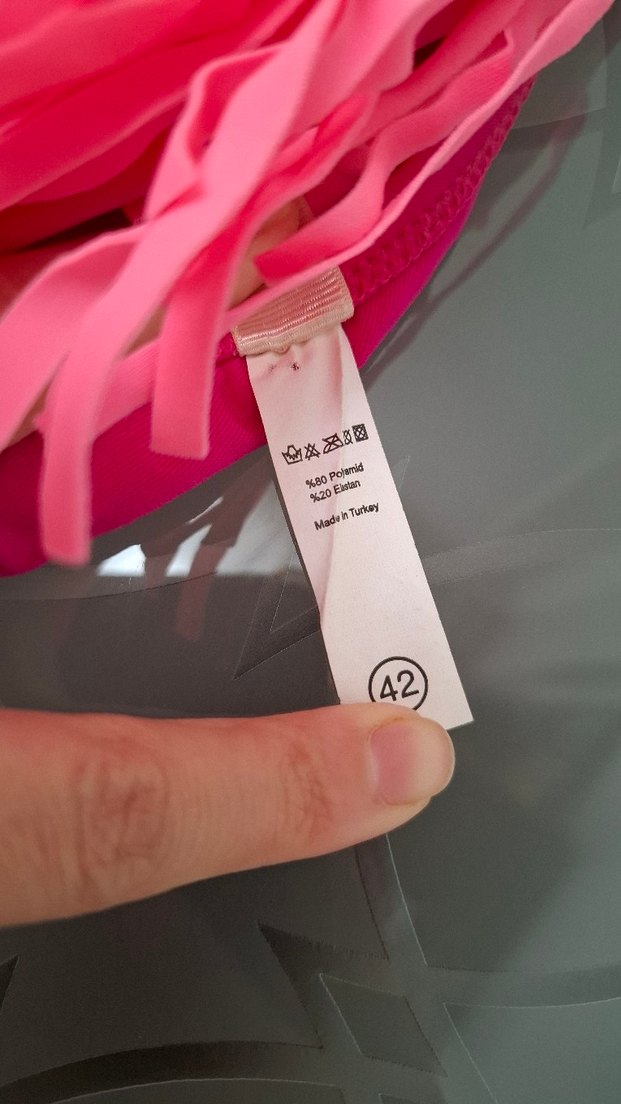 Püsküllü Pembe Bohem Tarzı Kadın Mayo - Görsel 3