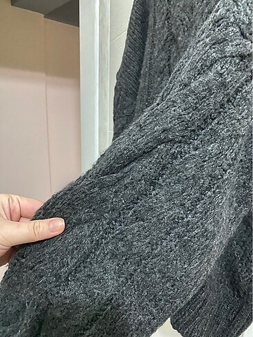 xxl Beden gri Renk Kadın Yumuşak Dokulu Triko Kazak