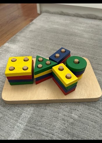 Renkli Ahşap Eğitim Oyuncağı