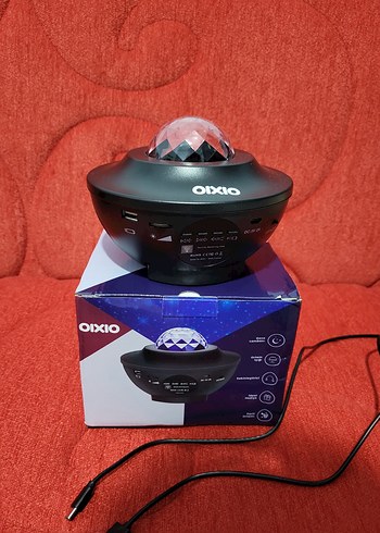 Oixio Siyah Mini Projektör