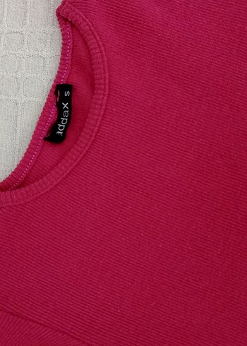 Addax Pembe Uzun Kollu Yumuşak Dokulu Triko Elbise