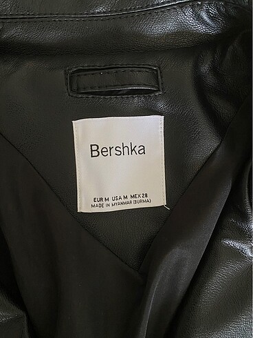 m Beden Bershka deri ceket