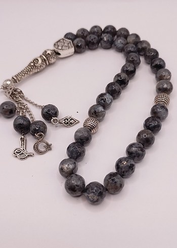 Labradorit Doğal Taş Tesbih - Görsel 2