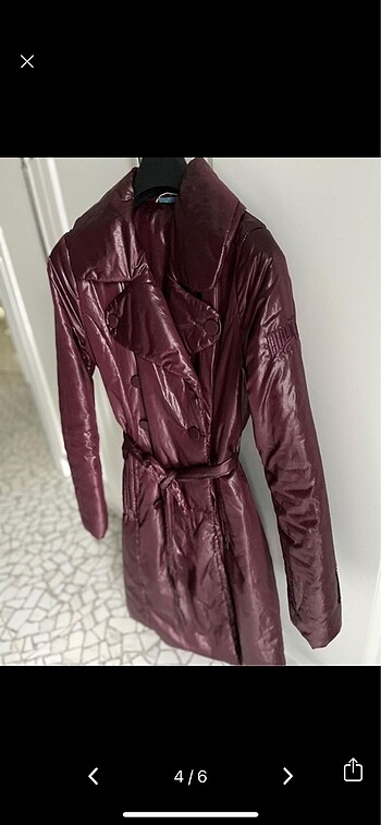 36 Beden bordo Renk Nolita şişme kaban