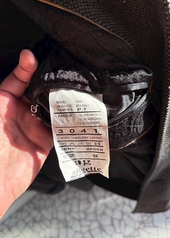 xxl Beden gri Renk Gri Regular Fit Midi Yün Erkek Kaban 56 bedendir