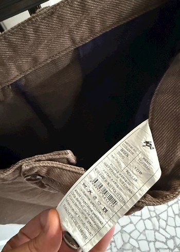 xl Beden kahverengi Renk Kemerli Kahverengi Keten Erkek Pantolon