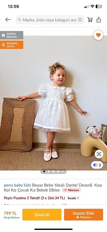 Diğer Bebek 1 yaş elbise