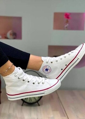 Converse Beyaz Converse Spor Ayakkabı 