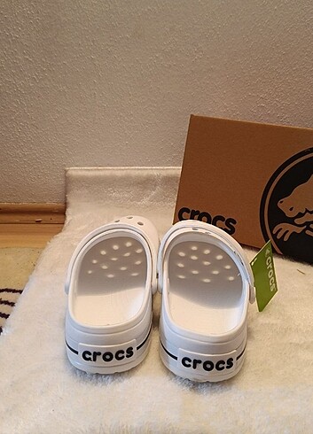 38 Beden Beyaz Crocs Terlik