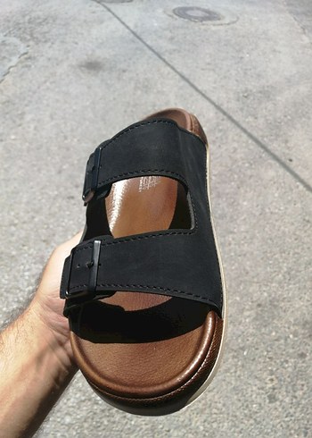 Kahverengi Erkek Terlik Çift Tokalı - Görsel 5