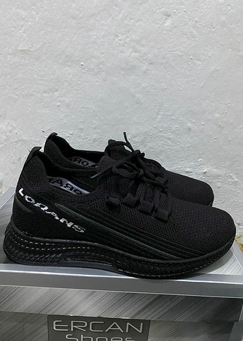 Diğer Fileli Siyah Erkek Spor Ayakkabı