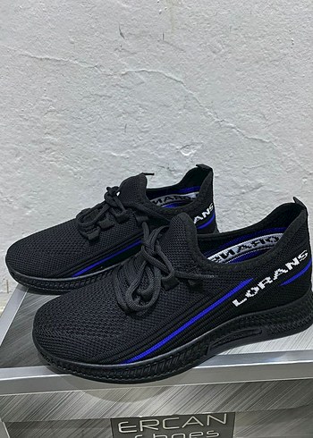 Siyah Fileli Spor Ayakkabı
