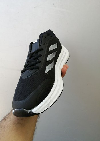 43 Beden siyah Renk Adidas Erkek Siyah Gri Bağcıklı Spor Ayakkabı