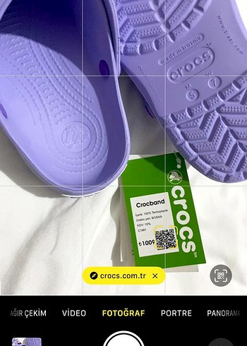 39 Beden mor Renk Lila Crocs Terlik