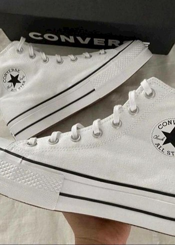 37 Beden beyaz Renk Beyaz Converse Kadın Platform Spor Ayakkabı