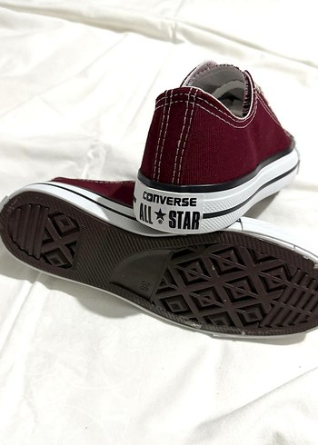 37 Beden Converse Bordo Kadın Günlük Spor Ayakkabı