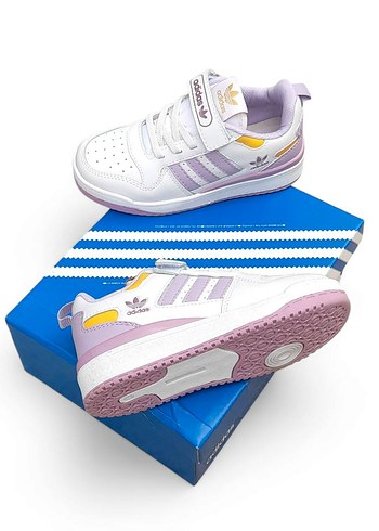 33 Beden mor Renk Adidas Spor Ayakkabı Cırtlı