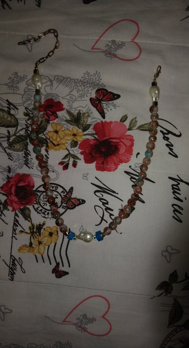 Uzun Çok Renkli Boncuklu Bohem Kolye - Görsel 2