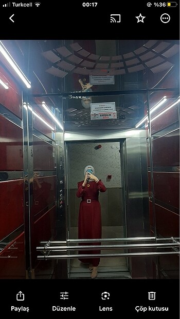 m Beden bordo abiye