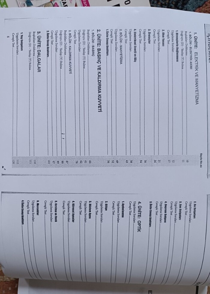 10.sınıf fizik evrensel iletişim yayınları soru bankası - Görsel 3