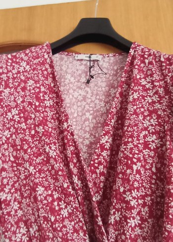 36 Beden Bordo Mini Bohem Salaş Elbise s beden