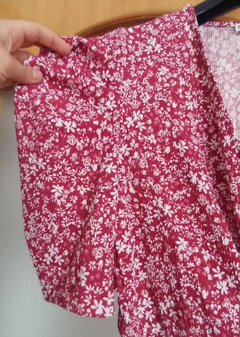 Mango Bordo Mini Bohem Salaş Elbise s beden
