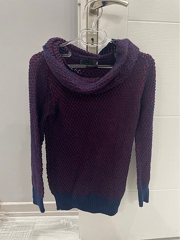 Batik bordo lacivert bol yaka kazak