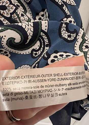 Massimo Dutti Şal desen Bohem Kolsuz Midi Elbise