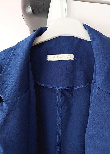 Lacivert Kadın Süet Ceket - Görsel 2