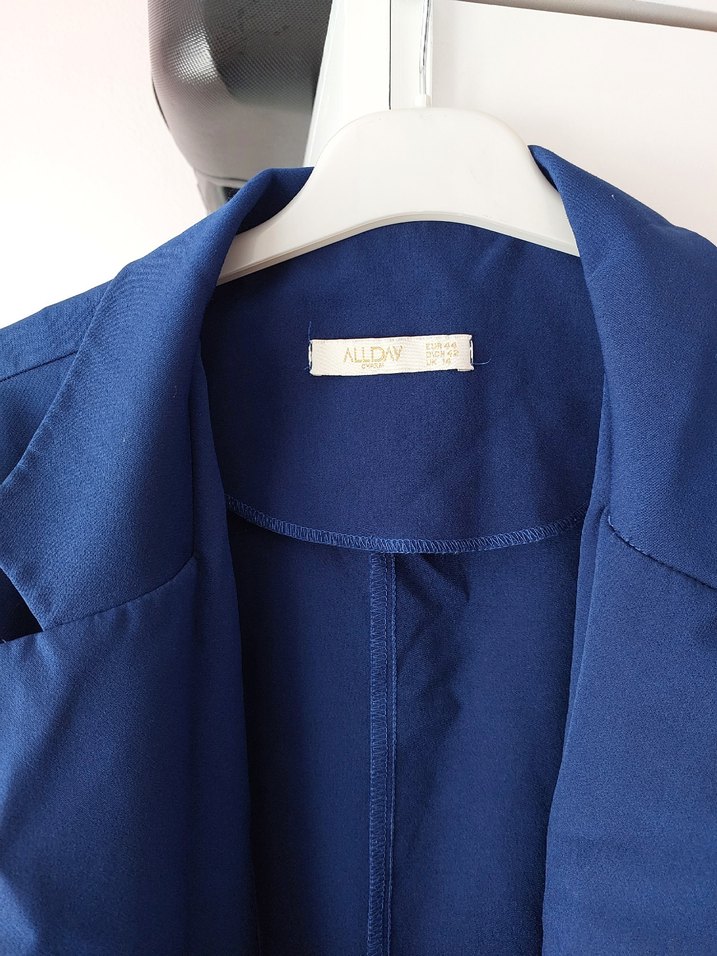 Lacivert Kadın Süet Ceket - Görsel 2