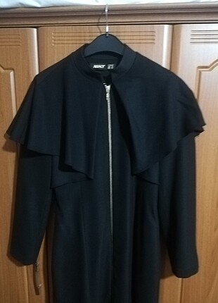 Siyah uzun pardesü - Görsel 6