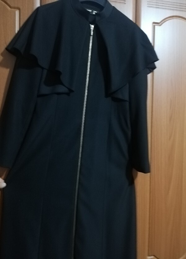 Siyah uzun pardesü - Görsel 2