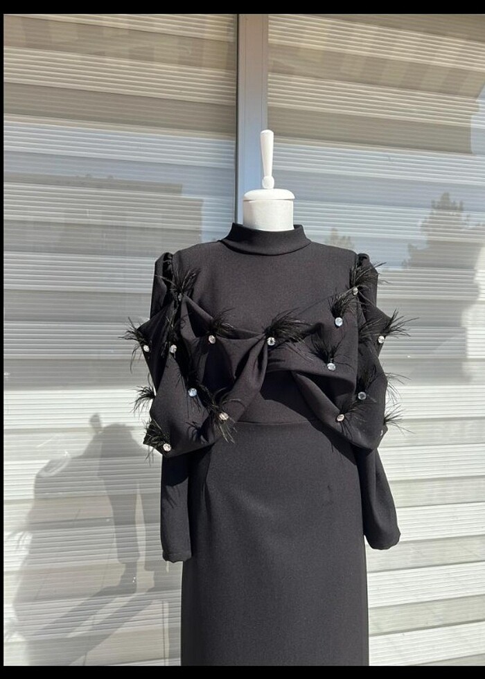 Tasarım tesettür elbise abiye - Görsel 2