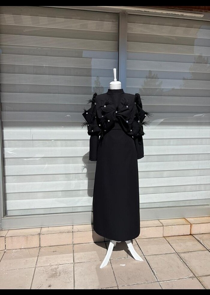 Tasarım tesettür elbise abiye - Görsel 3