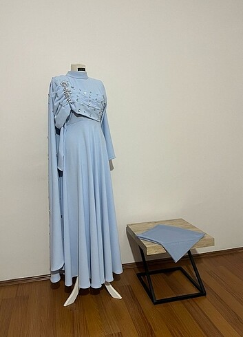 Özel tasarım taşlı abiye  - Görsel 7