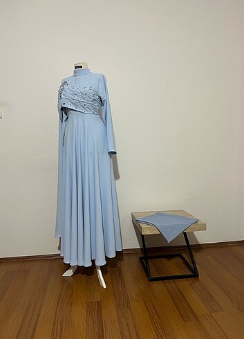 Özel tasarım taşlı abiye  - Görsel 12