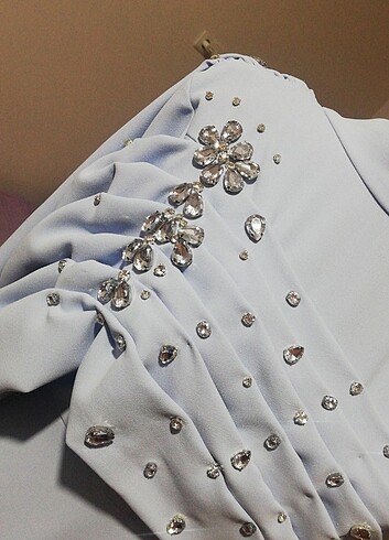 Özel tasarım taşlı abiye  - Görsel 13