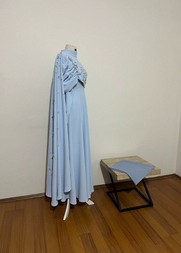 Özel tasarım taşlı abiye  - Görsel 5