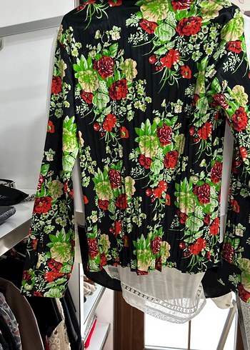 Çiçek Desenli Bohem Kadın Gömlek - Görsel 2