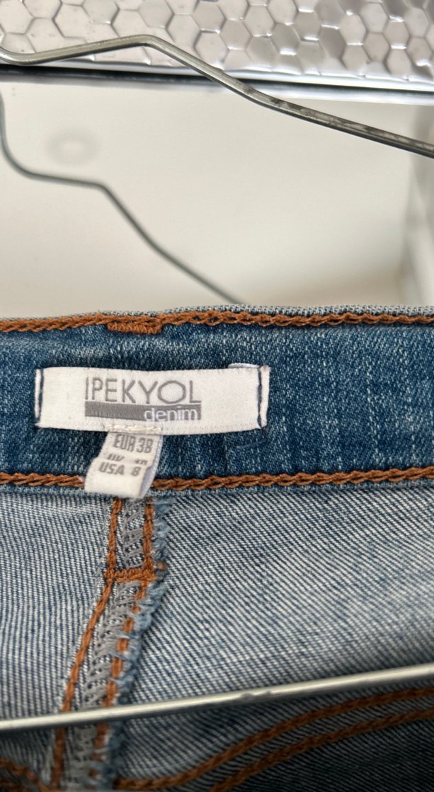 Kadın Regular Fit Mavi Denim Jean - Görsel 3