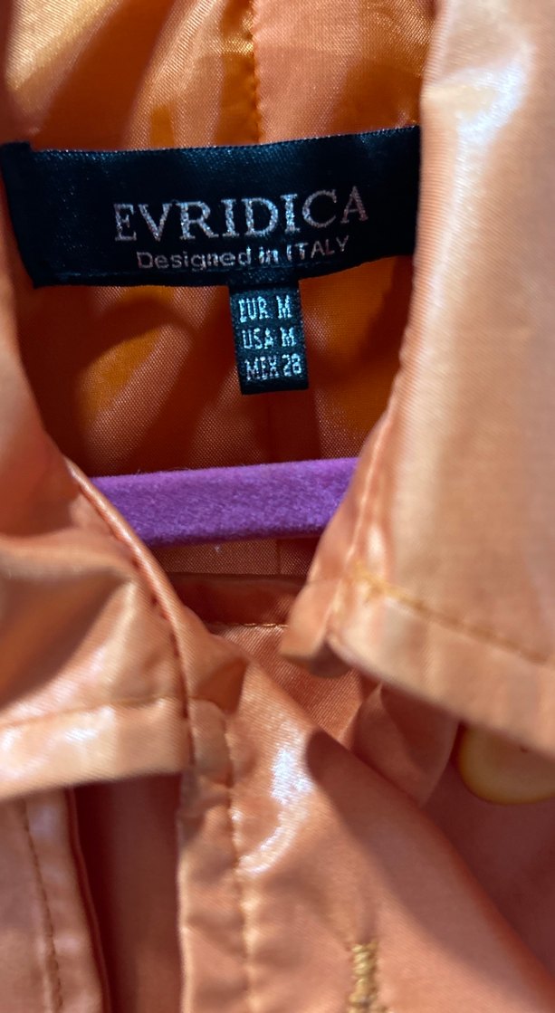 Turuncu Düğmeli Kadın Midi Trençkot - Görsel 2